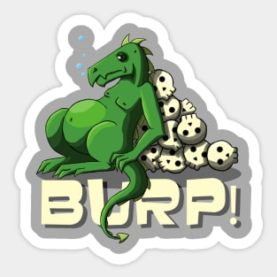 Fat Dragon Grey Sticker